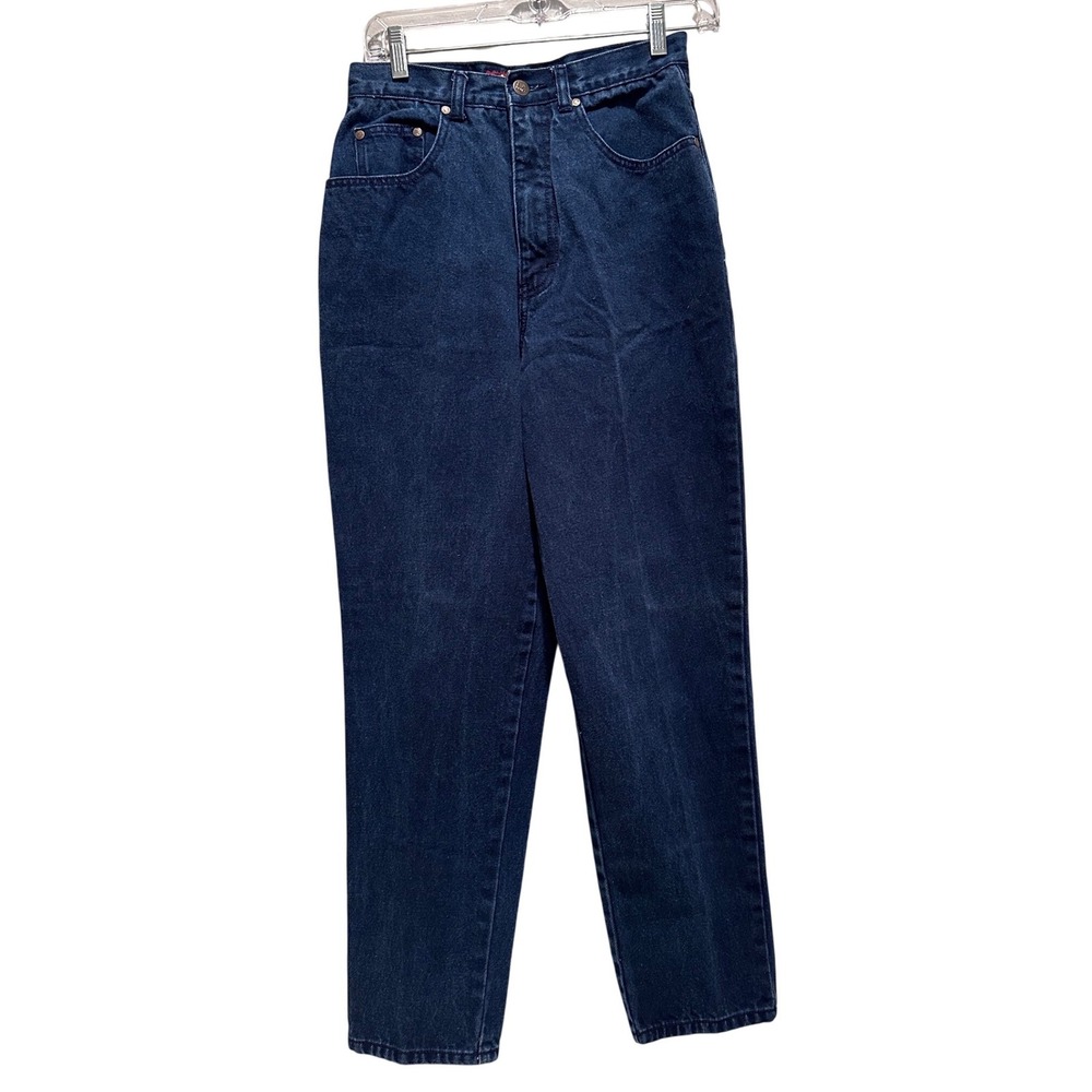 Vintage 90s L.A. Blues High Waisted Mom Jeans 26x28‎ Dark Wash